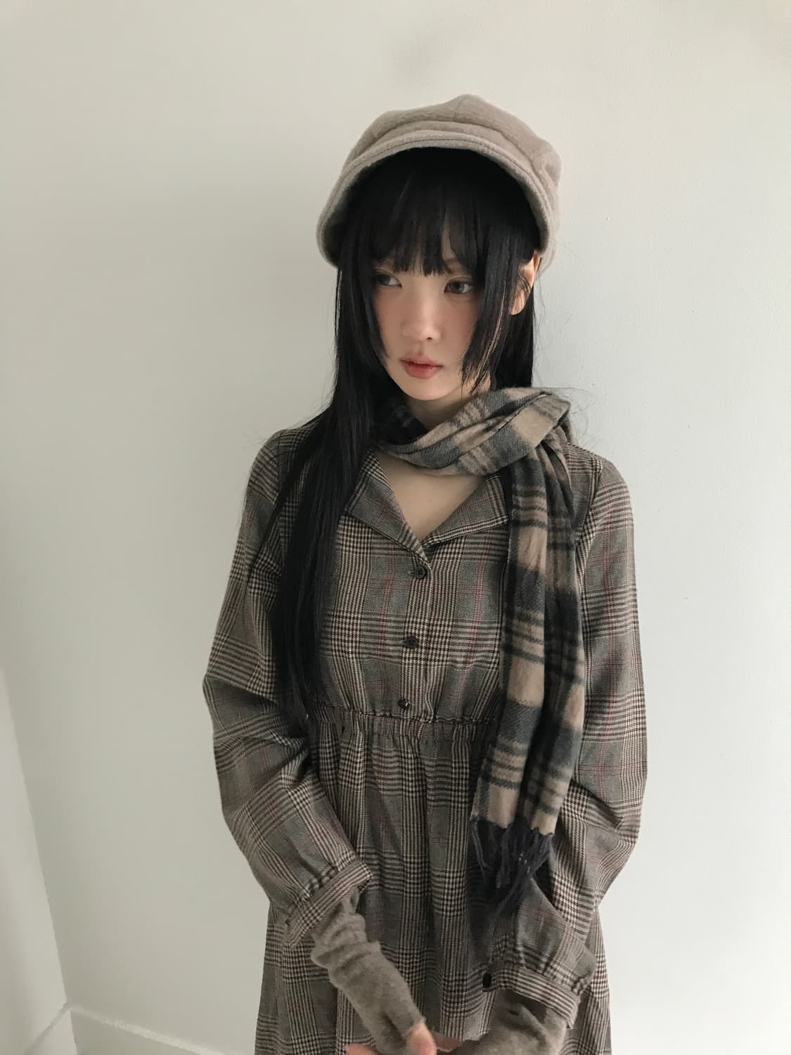 Wool Creambeige Beret 상품이미지2