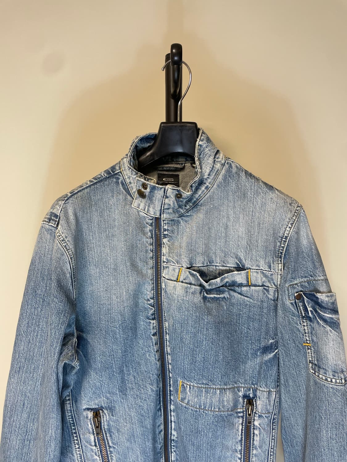 지스타 워싱 데님 자켓 상품이미지3