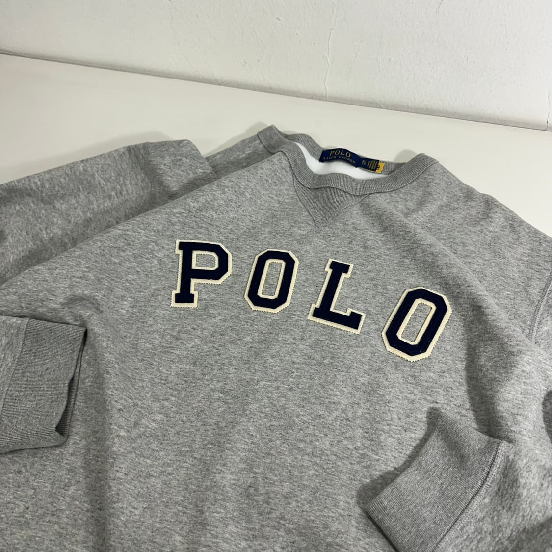 XL 폴로 랄프로렌 그레이 POLO 빅로고 맨투맨 상품이미지1