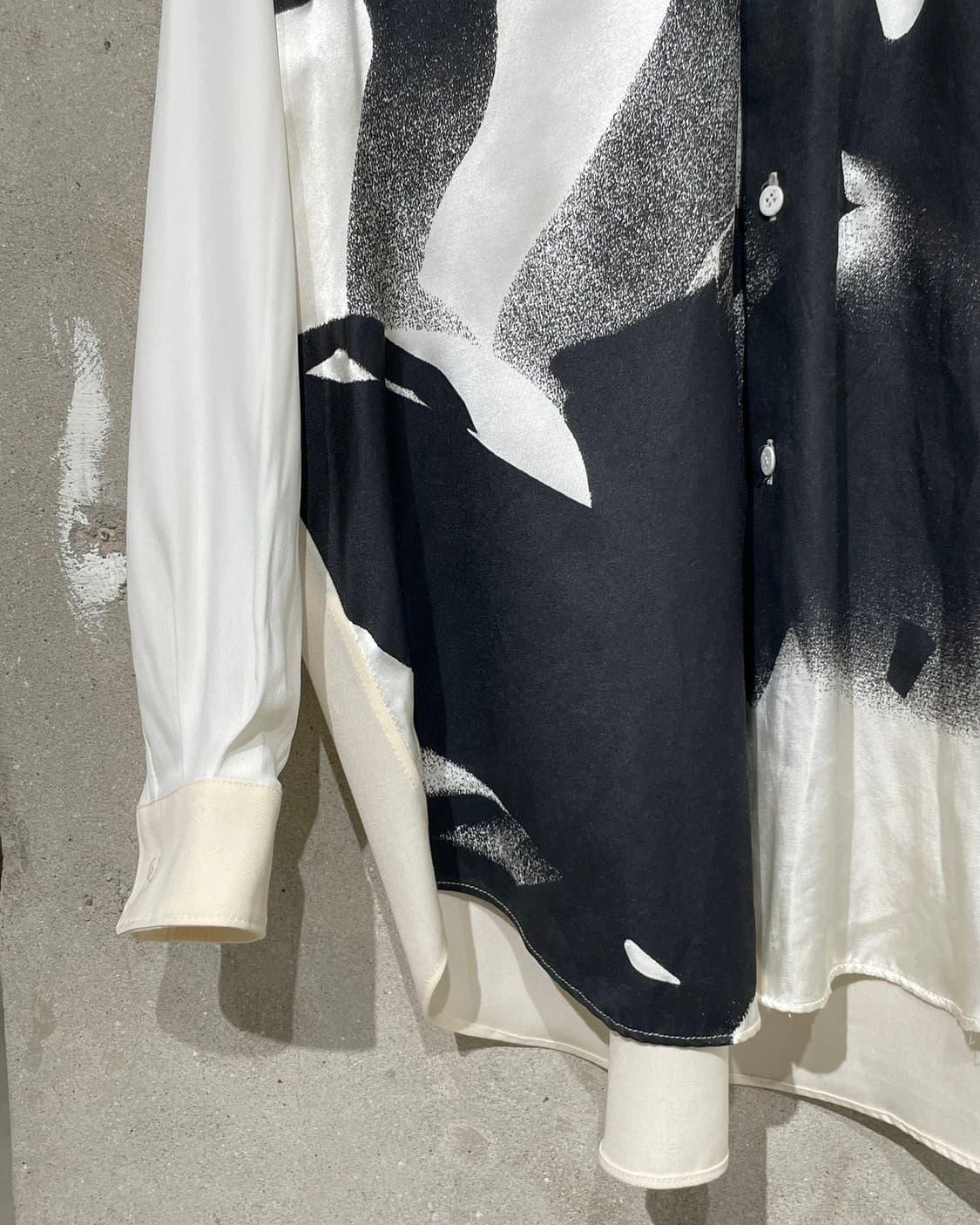 마리아노 아이보리 스톤 에이지 모비다 울 비스코스 셔츠 상품이미지4