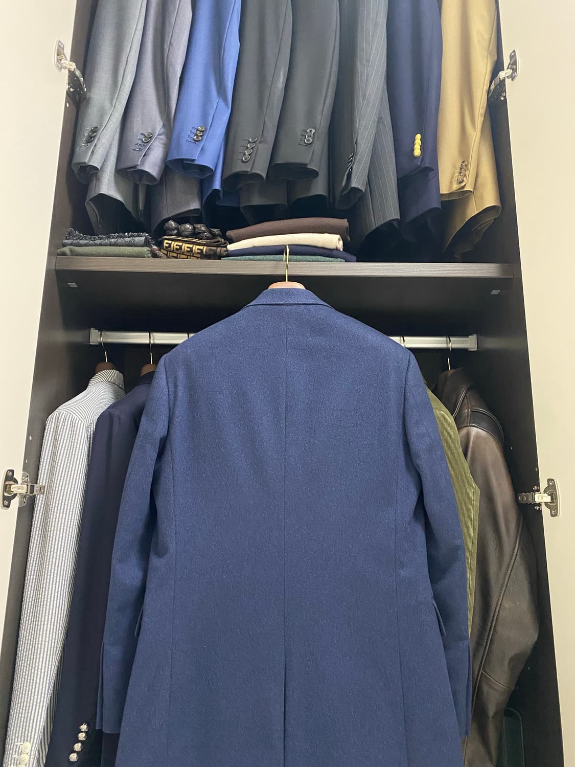 콜롬보(COLOMBO) 캐시미어 100% 네이비 코트(95-100) 상품이미지4