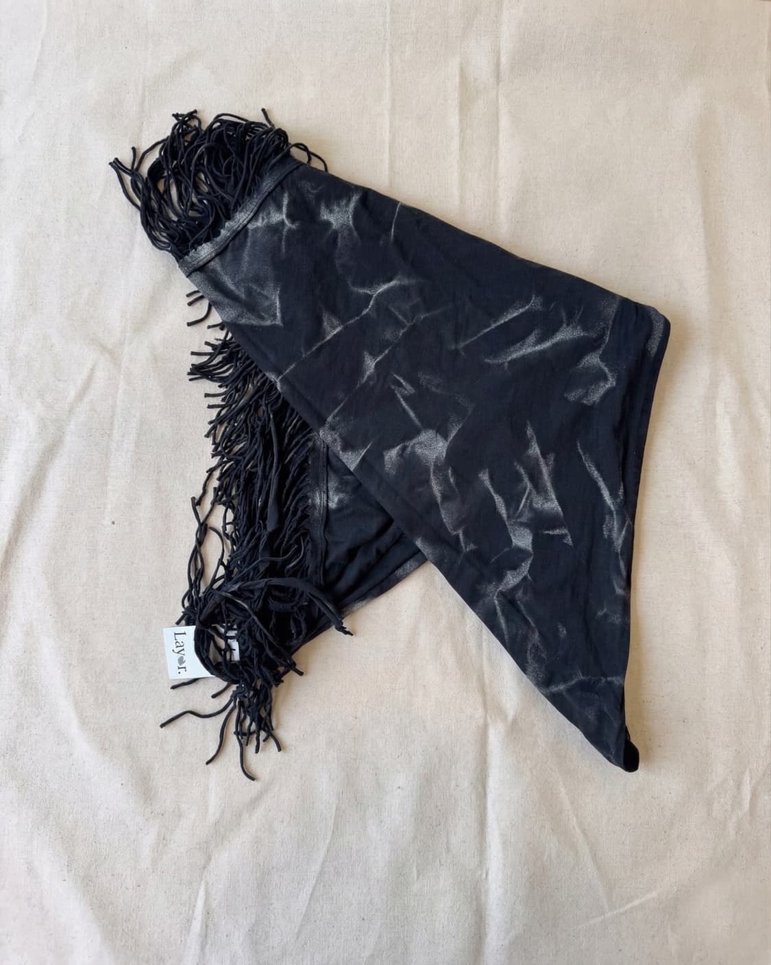 Vintage Triangle Fringe Scarf 상품이미지1