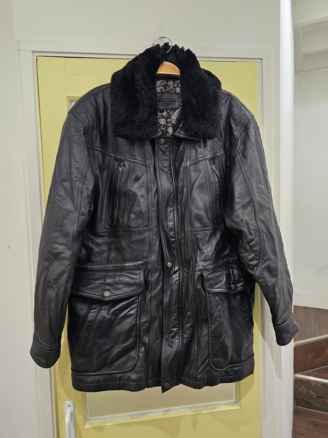 SK Leather 블랙 램스킨 필드자켓 상품이미지2