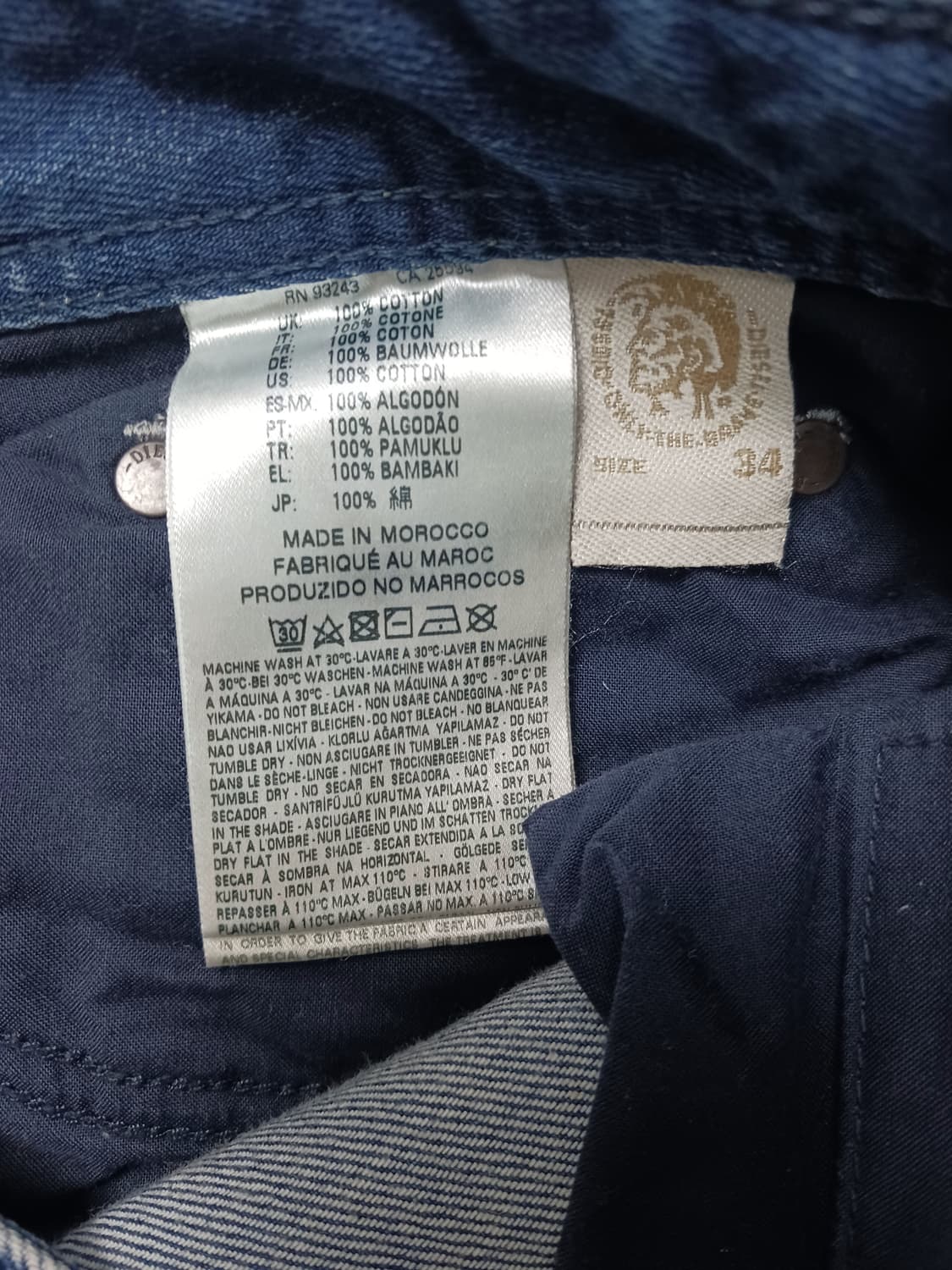 [34] 디젤 사파도 0857M 레귤러 슬림 스트레이트진 청바지 상품이미지10