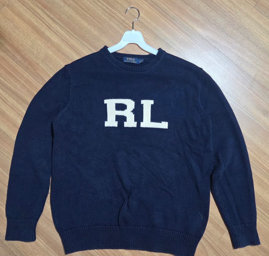 폴로 RL 로고 네이비 니트 상품이미지1