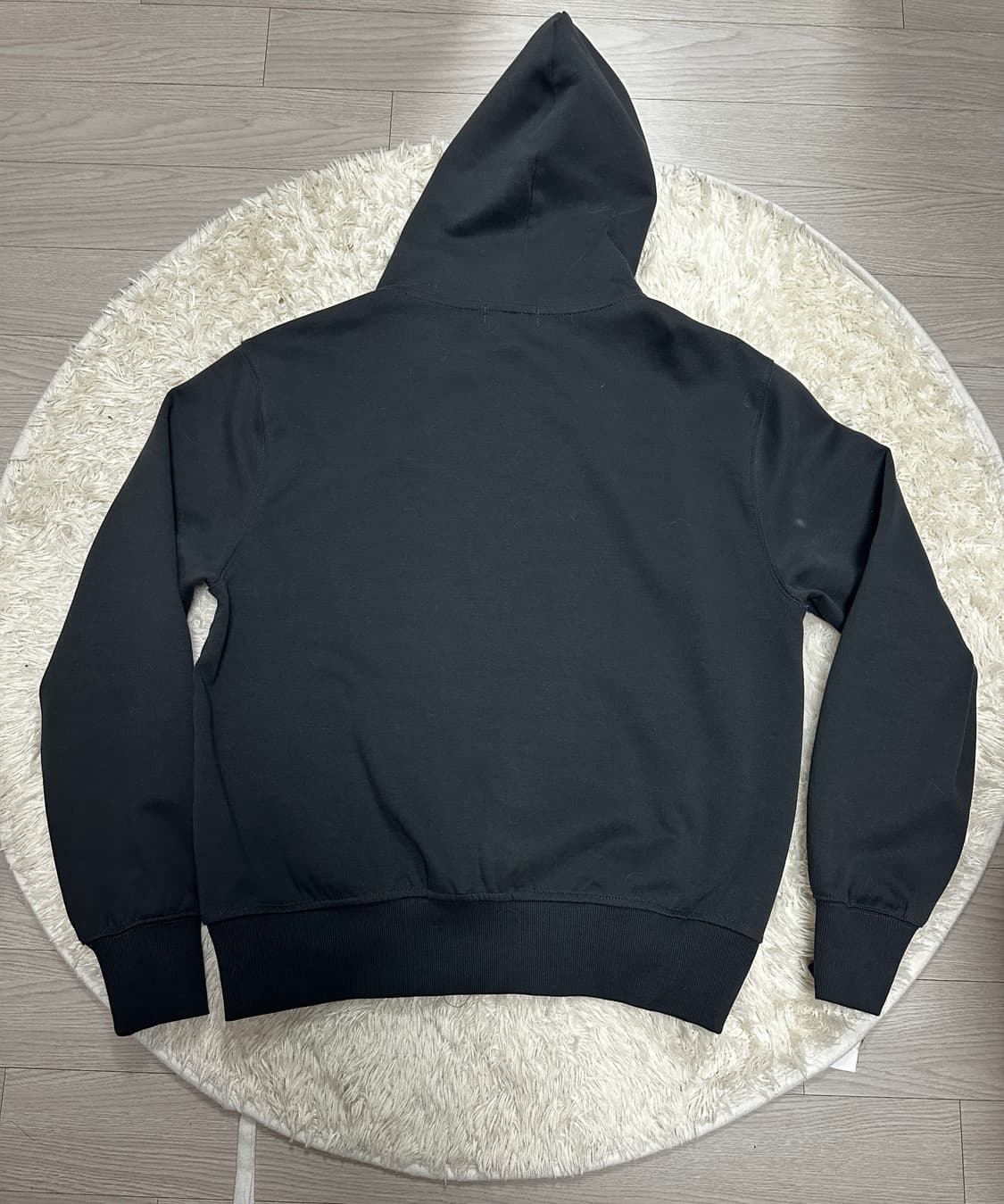 Wrap Hooded Zip up charcoal 상품이미지2