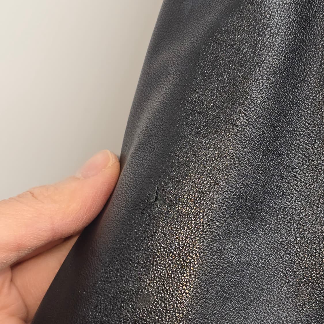 Imime 블랙 양 가죽 코트 56 *사용감 확인*  상품이미지3