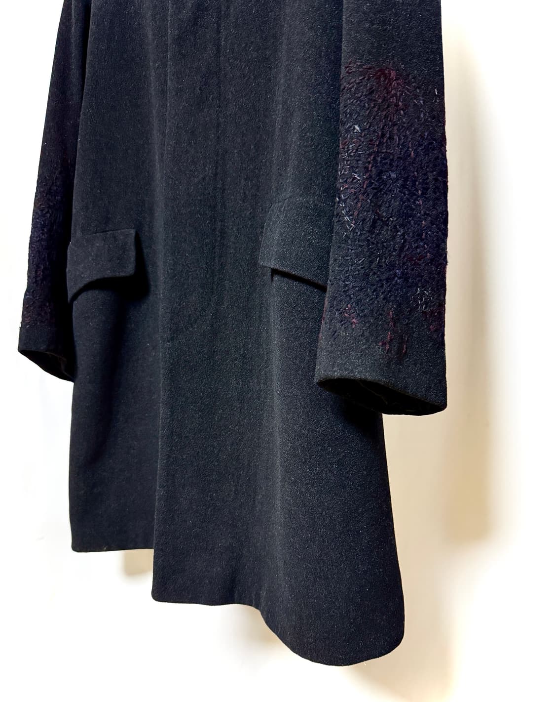 드리스반노튼 히든 밀리터리 헤비울 혼방 코트 상품이미지3