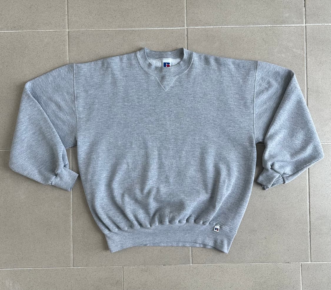 90s 빈티지 러셀 스웻셔츠 그레이 XL USA 상품이미지1