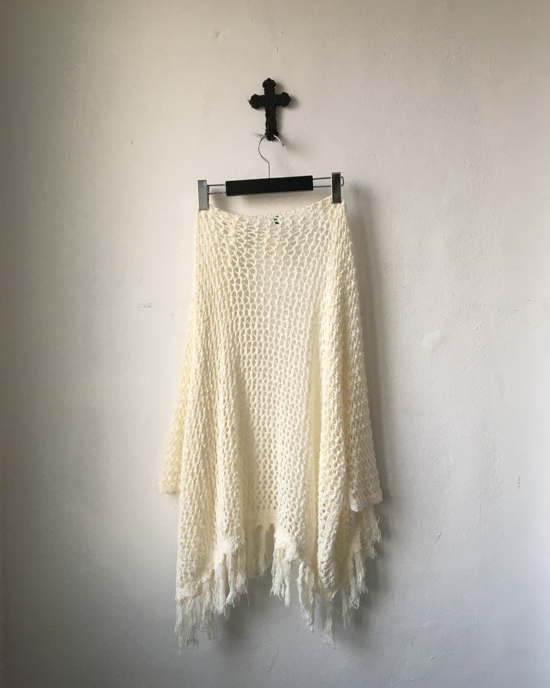 Fringe net knit open cardigan 상품이미지3