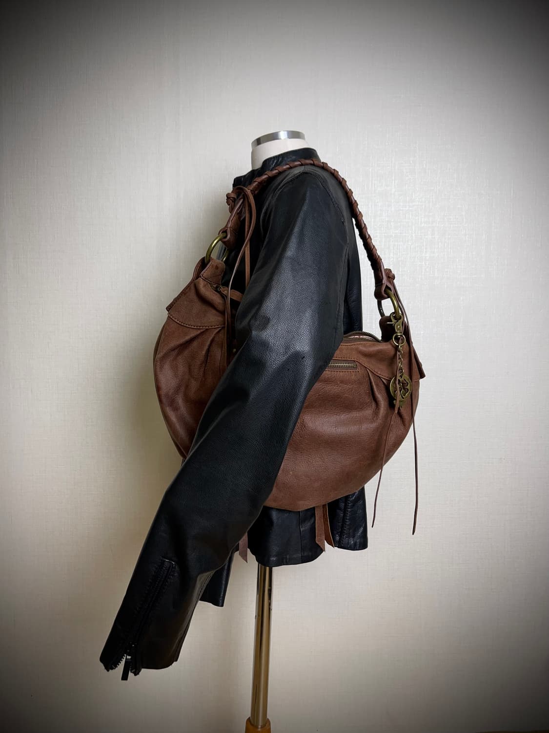 LUCKY BRAND 빈티지 양가죽 가방- 숄더백 상품이미지1