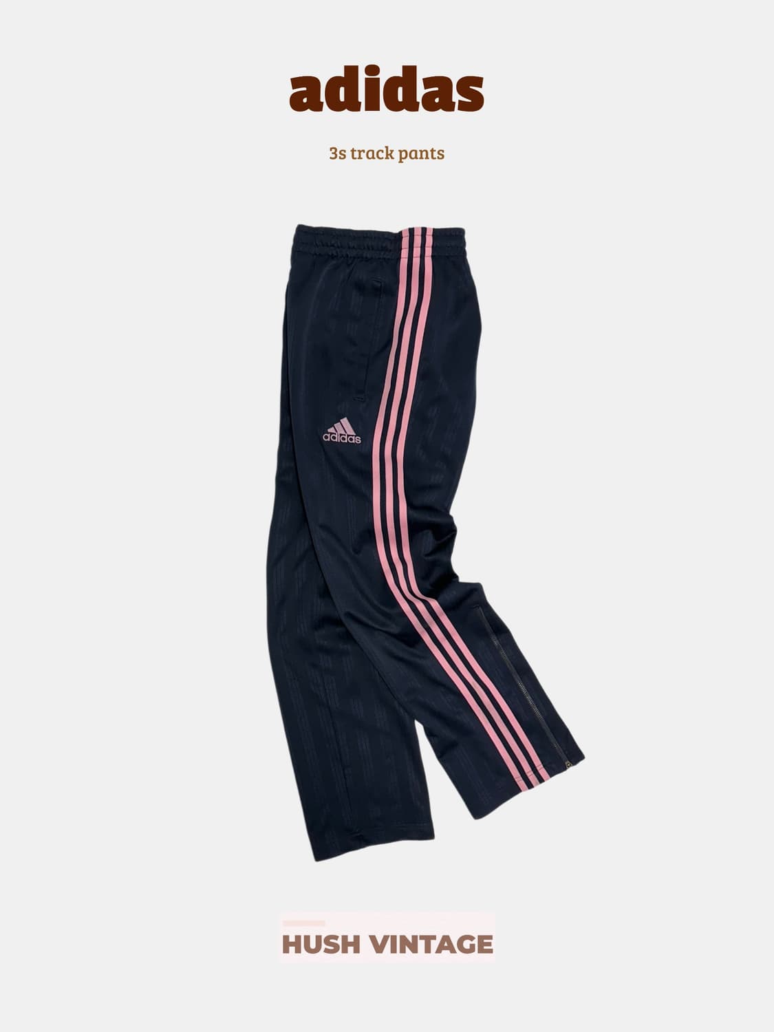 아디다스 네이비 핑크 삼선 트랙팬츠 트레이닝 바지 상품이미지1