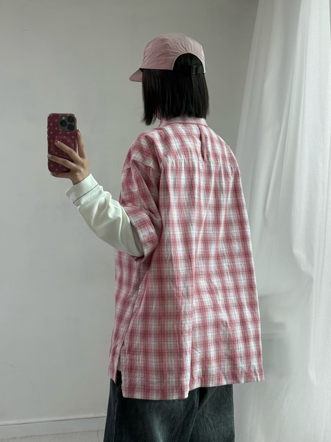 에프터프레이 핑크 반팔셔츠 상품이미지4