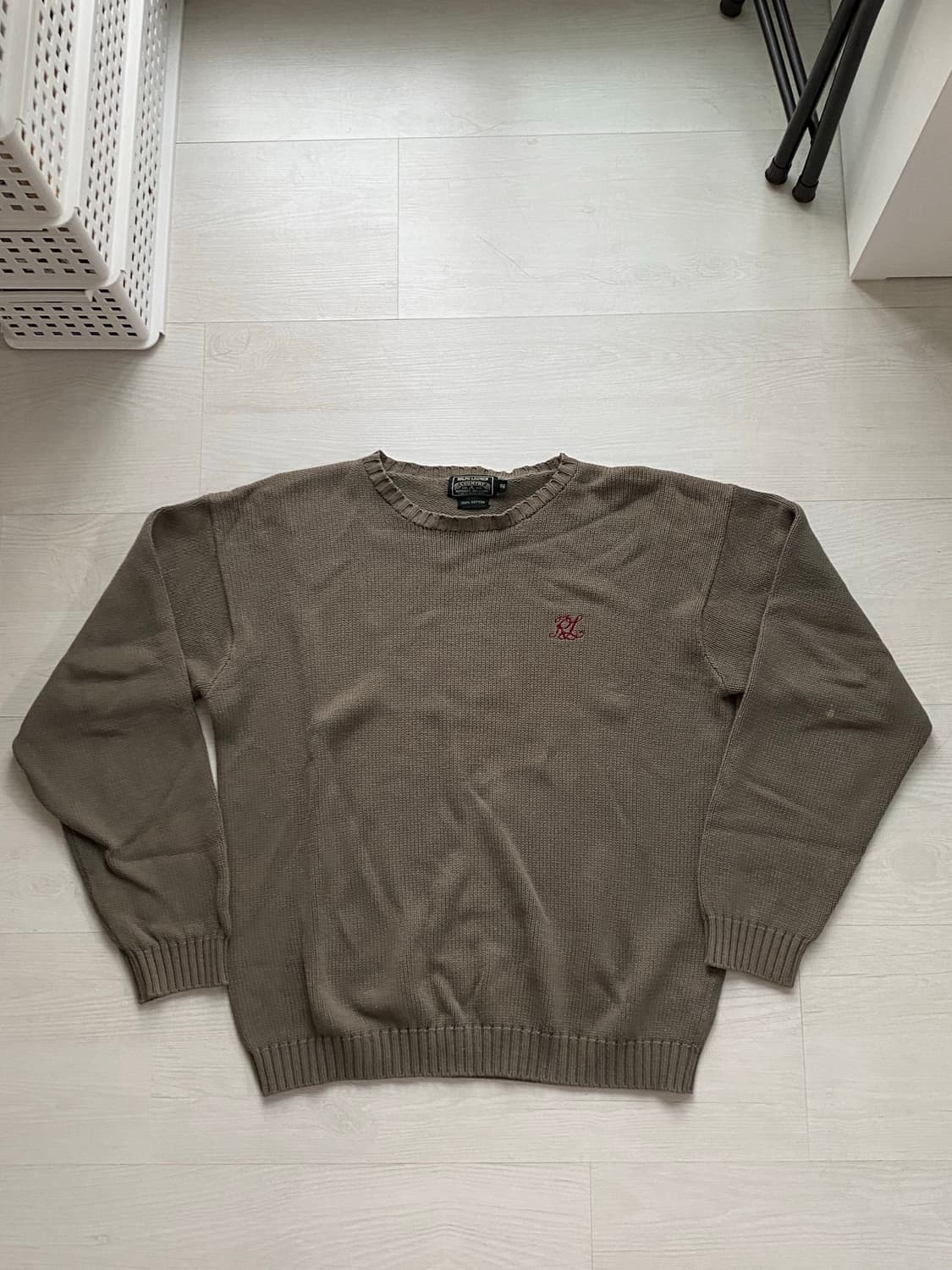 90s 폴로컨트리 RL 자수 니트 100~103 상품이미지2