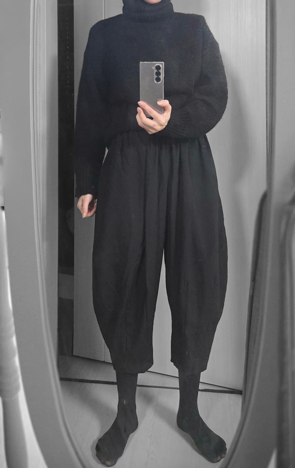 꼼데가르송 울 100  벌룬팬츠 xs 상품이미지4