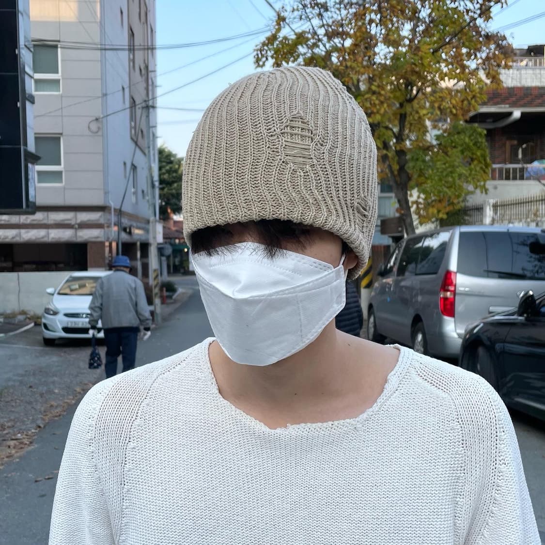 그런지 니트 비니 상품이미지2