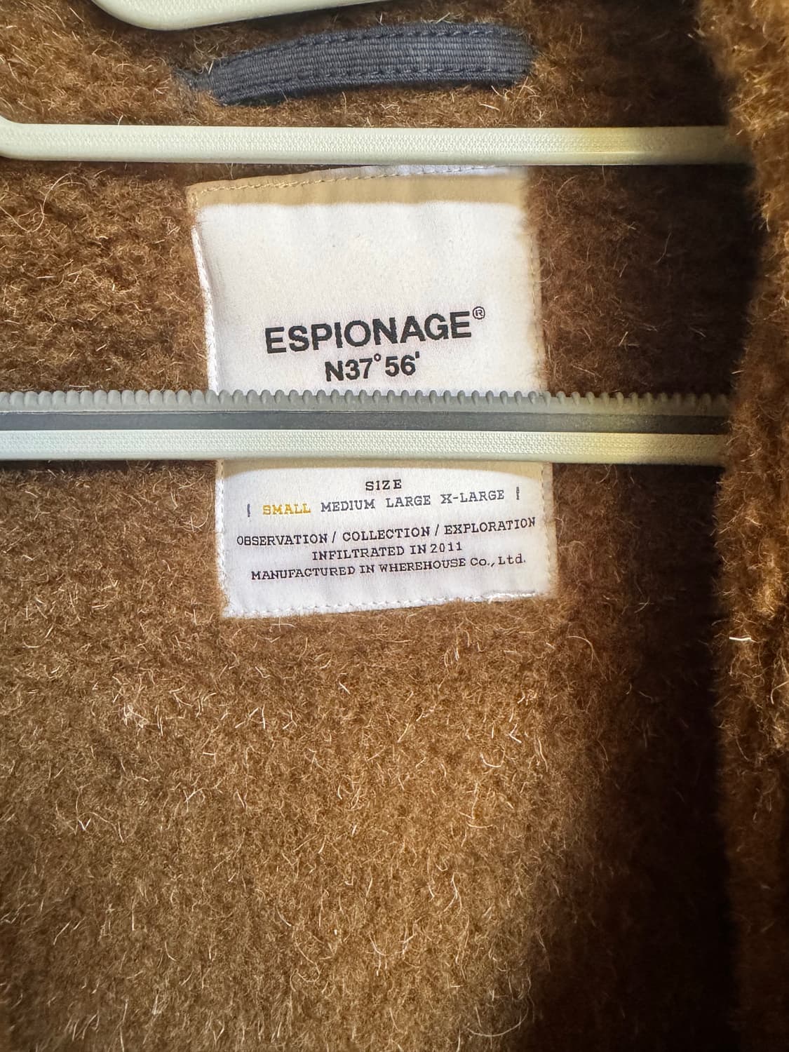 에스피오나지 네이비 퍼 자켓 상품이미지3