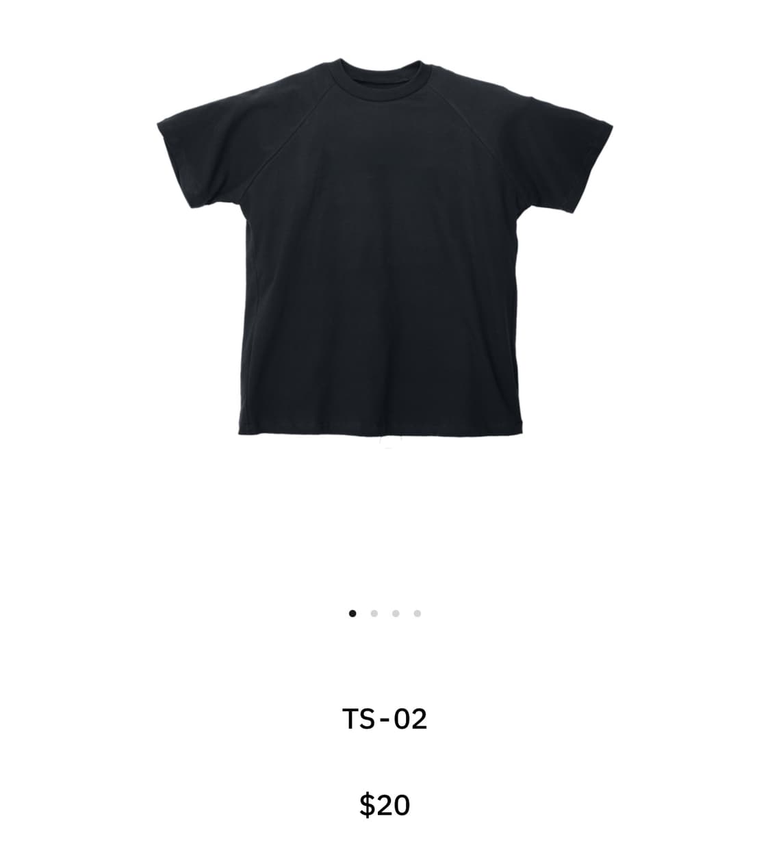 Yeezy TS-02 반팔 블랙 1사이즈 상품이미지3