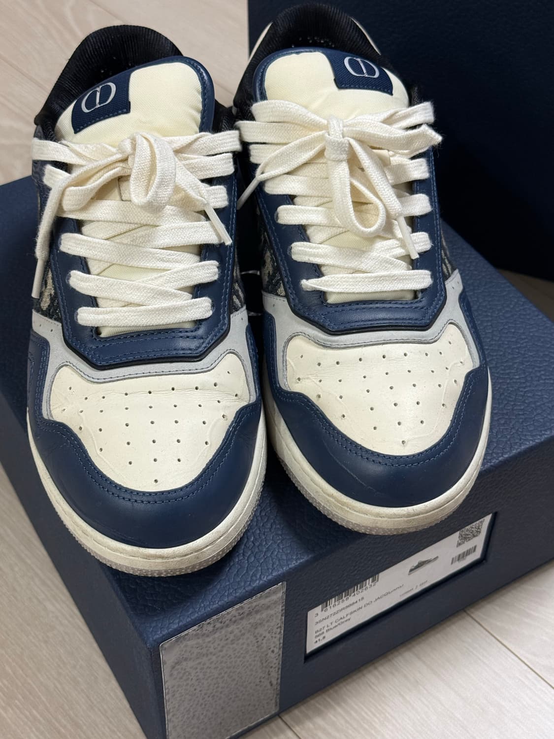 디올 오블리크 B27 로우탑 블루데님 41.5(265) 판매합니다 상품이미지3