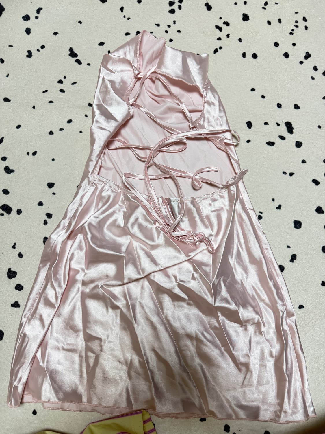 쉬인 새틴 크로스백 스트랩 드레스 상품이미지4