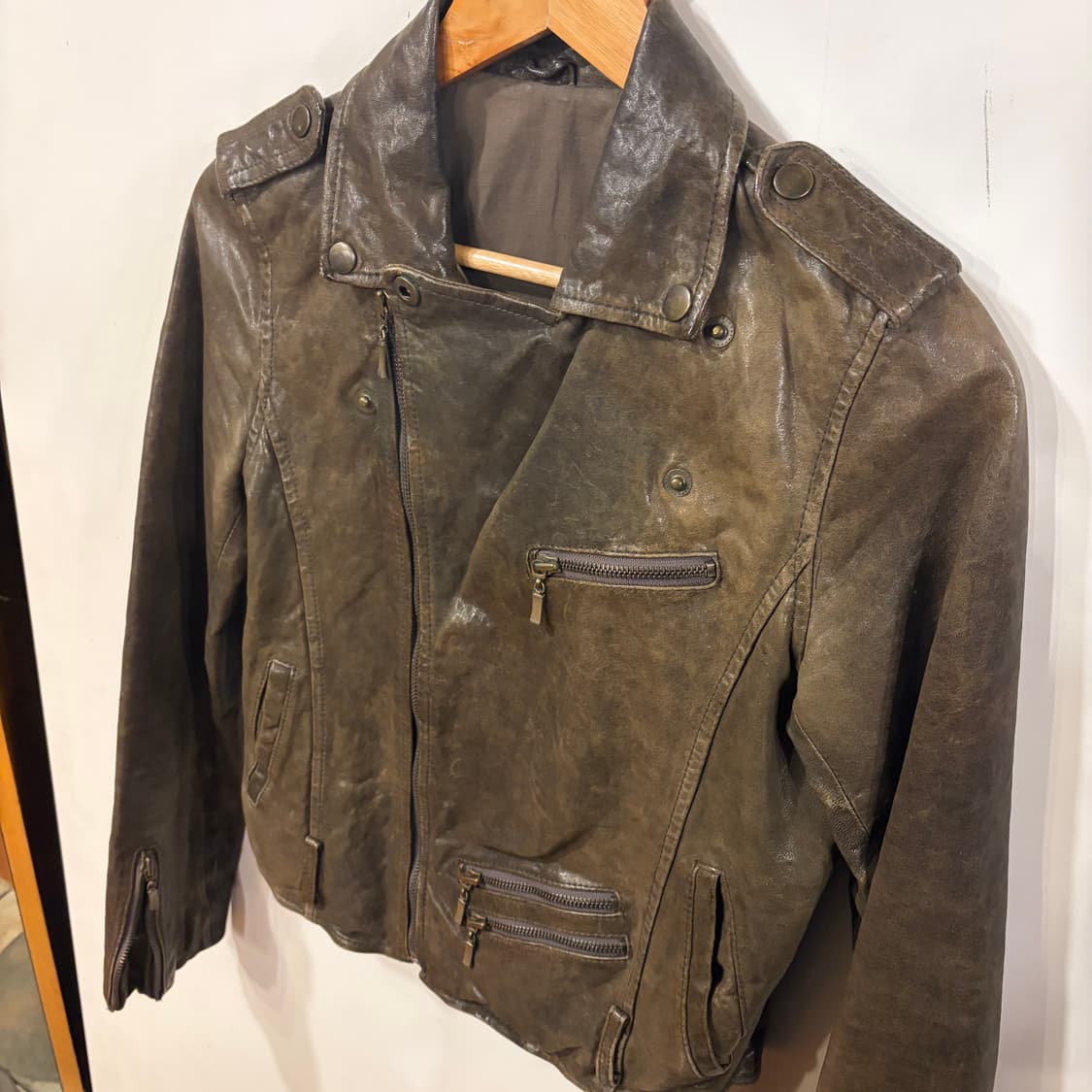 이태리 램스킨 라이더자켓 상품이미지2