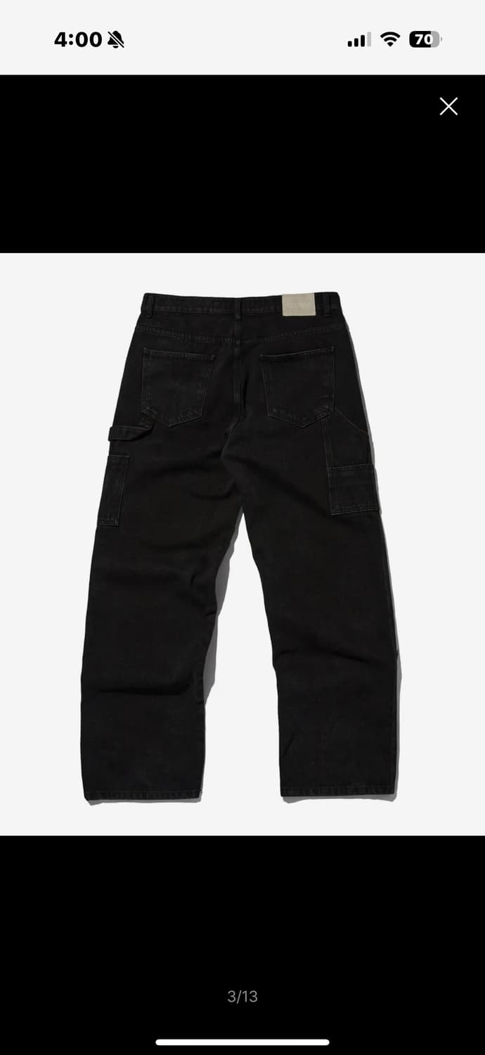 DAMAGED DOUBLE KNEE PANTS [BLA 상품이미지2