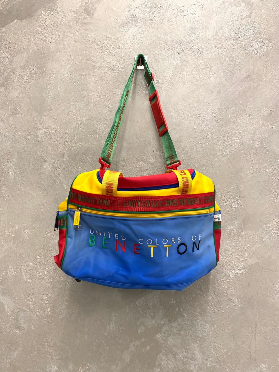 [44*30*26] 90s BENETTON 베네통 멀티컬러 더플백 상품이미지1