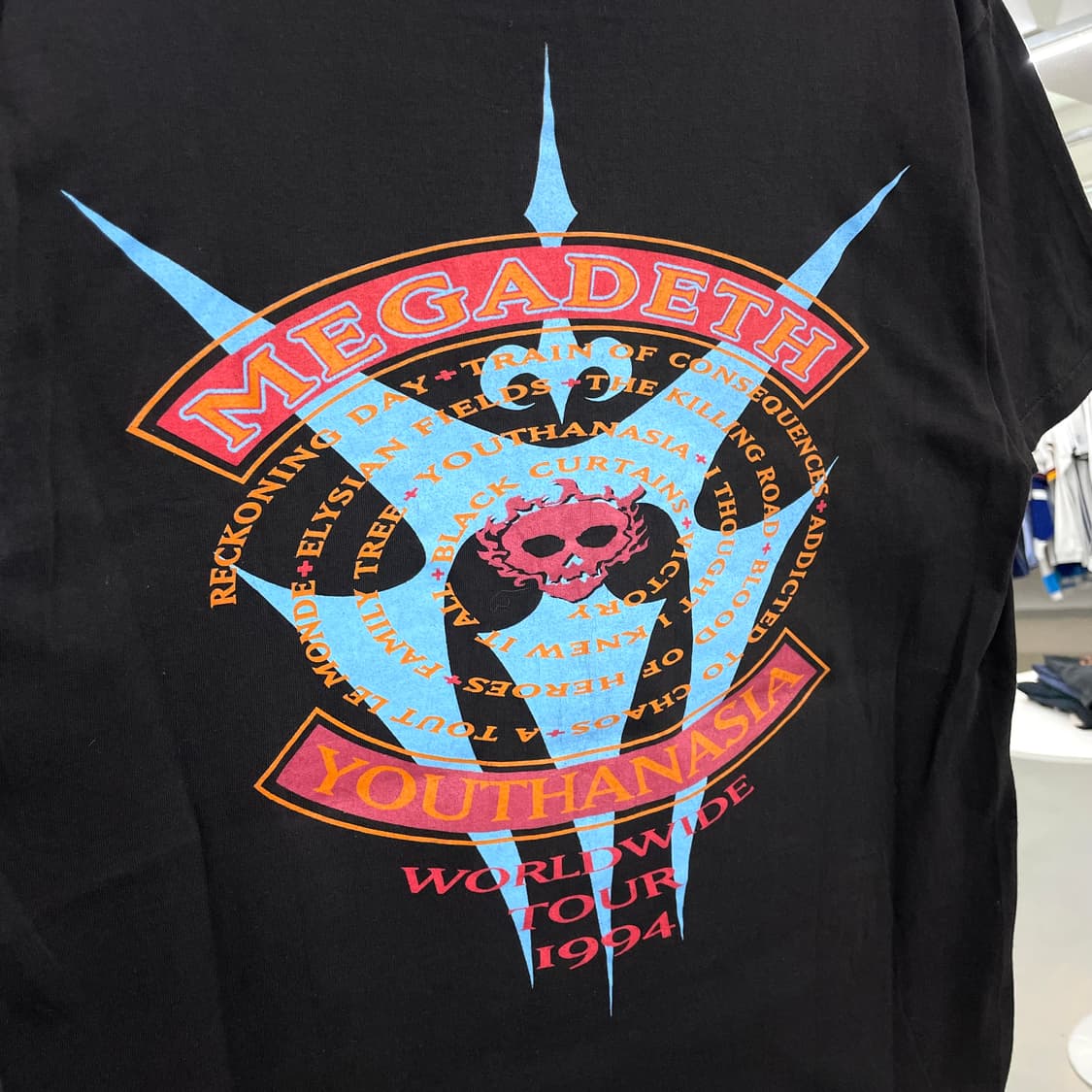 메가데스 90s 1994년도 자이언트 바디 빈티지 밴드티 반팔 티셔츠 상품이미지6