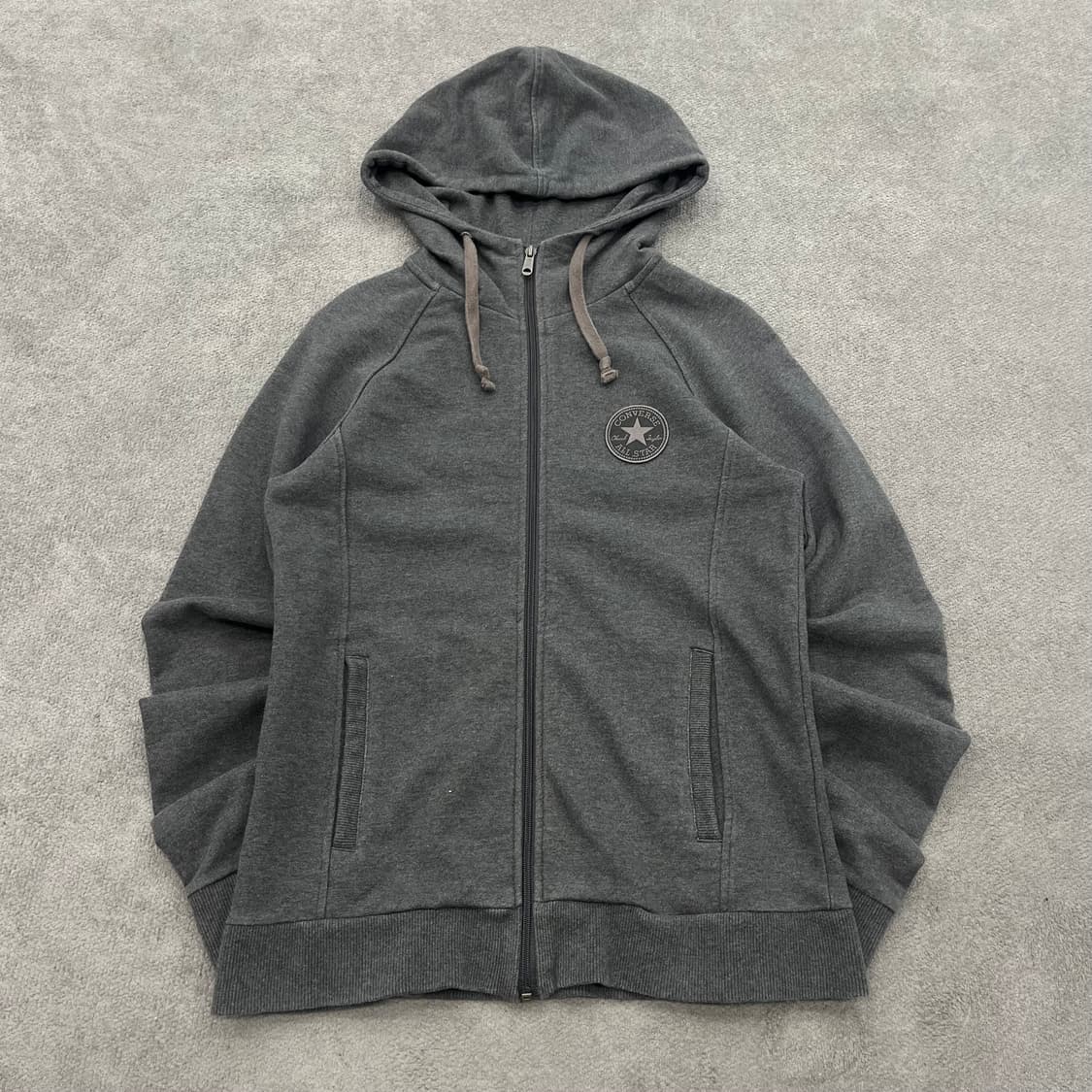 L 컨버스 그레이 후드집업 상품이미지1