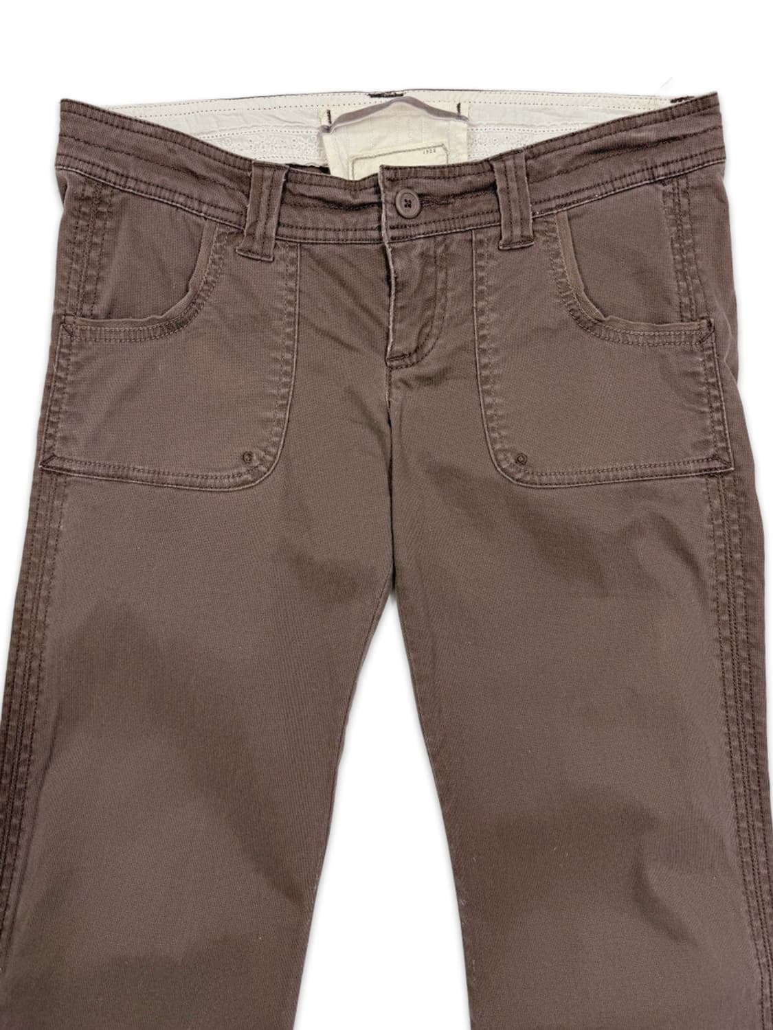 빈티지 Hollister 브라운 로우라이즈 코튼 팬츠 상품이미지3