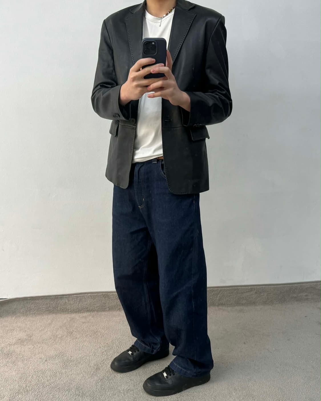 [100] Wilshire 프리미엄 양가죽 2B 테일러드 블레이져 자켓 상품이미지3