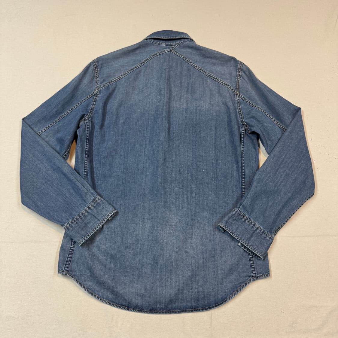 M) A/X 아르마니 익스체인지 웨스턴 버튼 데님 셔츠 상품이미지4