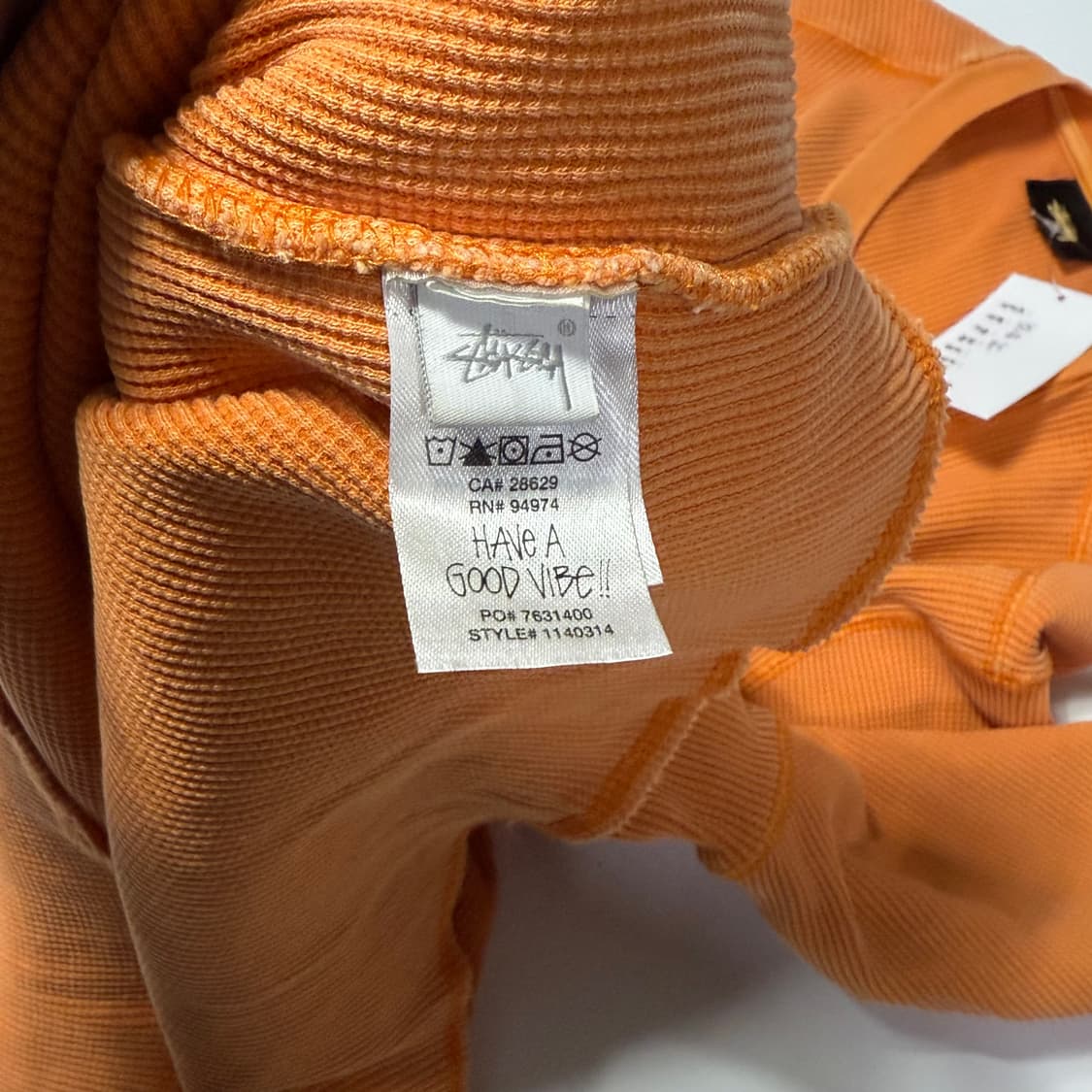 스투시 오렌지 와플 니트 상품이미지5