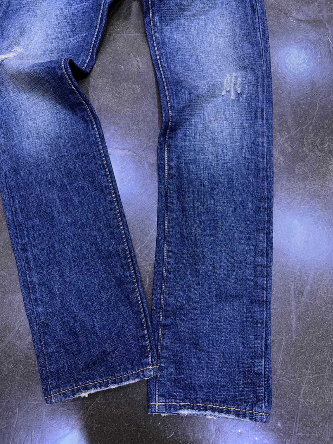 디스퀘어드2 슬림핏 블루 디스트로이드 빈티지 데님팬츠 46 상품이미지6