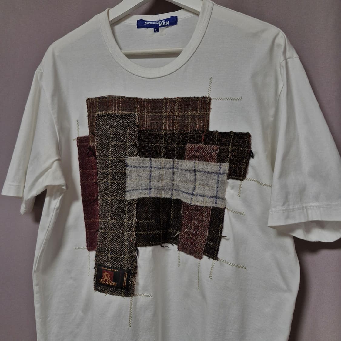 준야와타나베 패치워크 티셔츠 상품이미지3