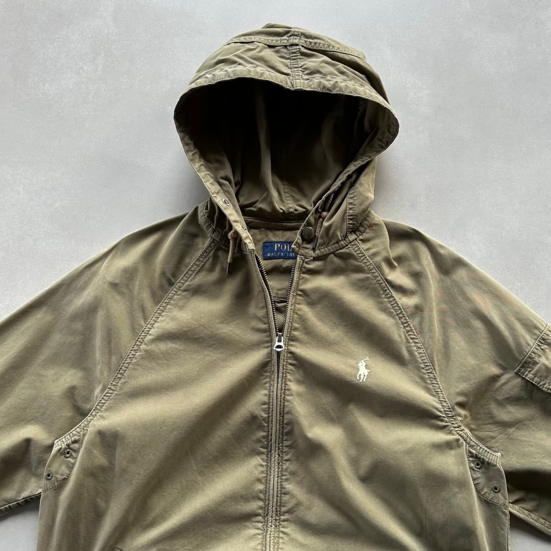 [S]폴로 랄프로렌 카키 코튼 후드 자켓 상품이미지6