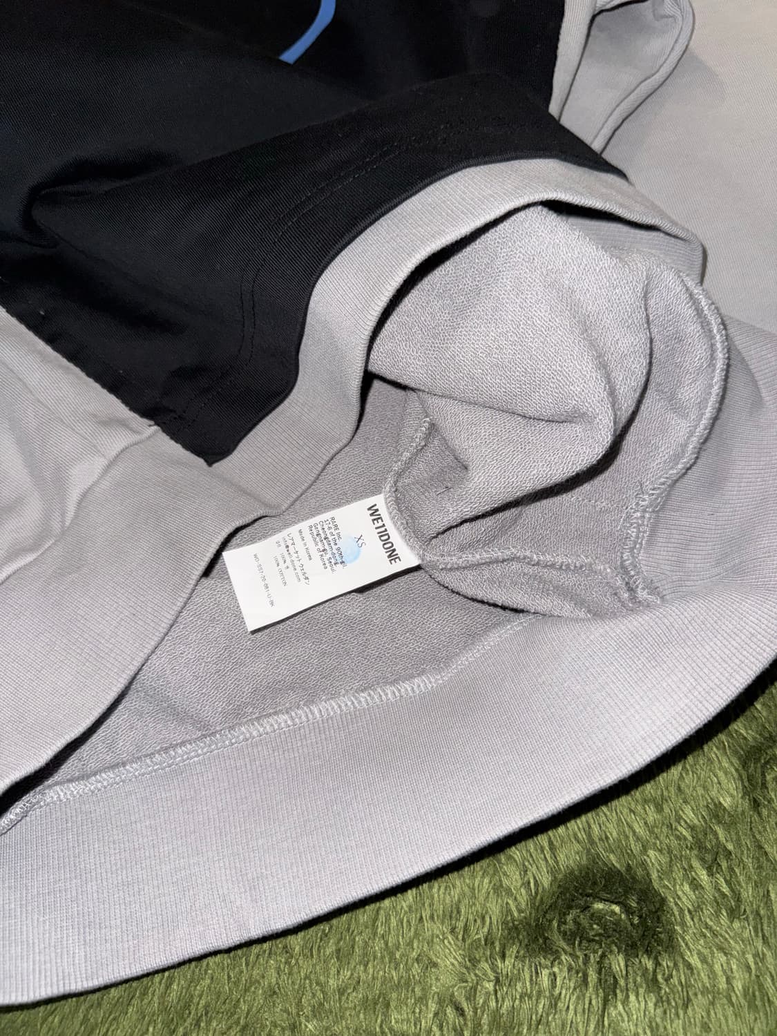 We11done 웰던 오버사이즈드 오버레이 패널 로고 후디 상품이미지6