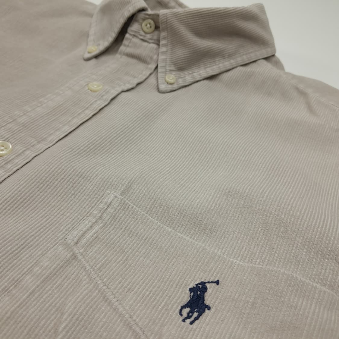 CN851 L 폴로 랄프로렌 빅셔츠 USA 그레이지 코듀로이 셔츠 남방 상품이미지5