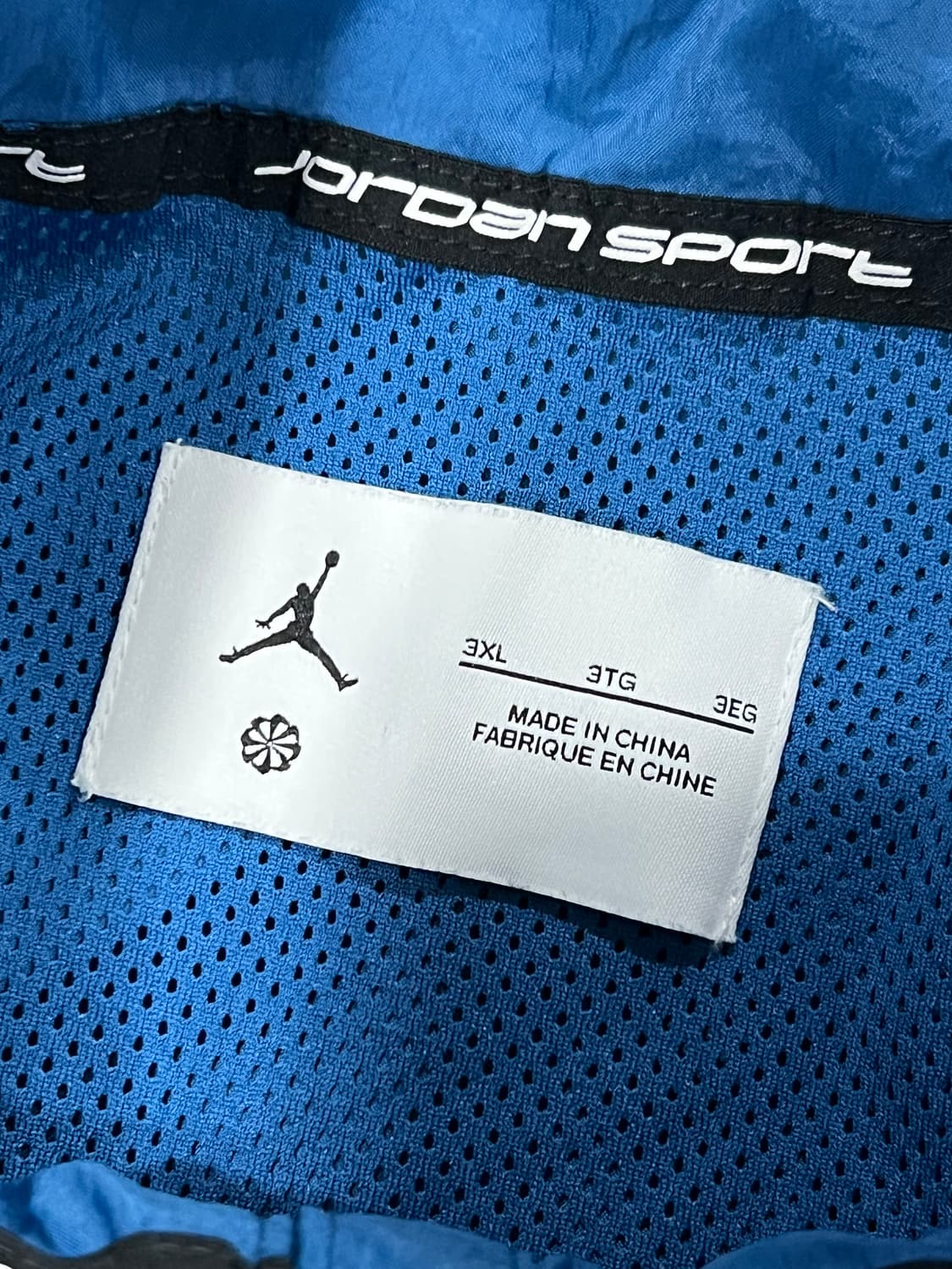 (3XL) 조던 스포츠 잼 웜업 자켓 인더스트리얼 블루 블루 그레이 상품이미지5