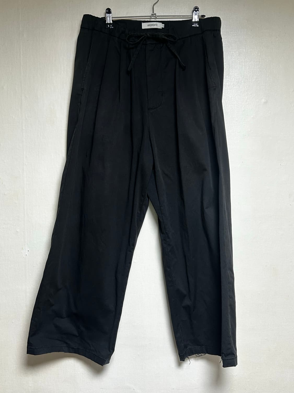Amomento 투턱 와이드 코튼 팬츠 XL 상품이미지1