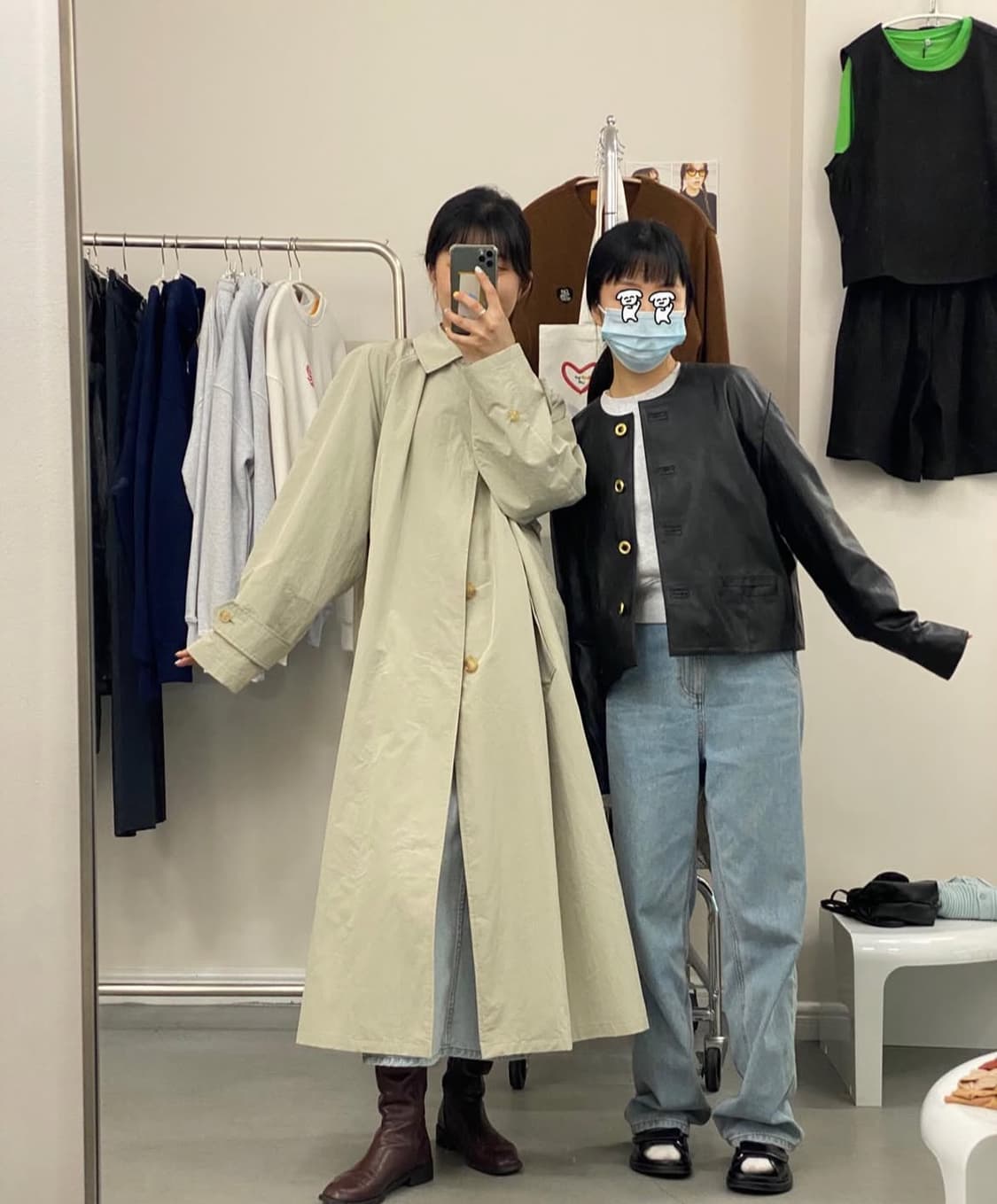 샵오눅 시시아사우르스 트렌치코트 상품이미지3