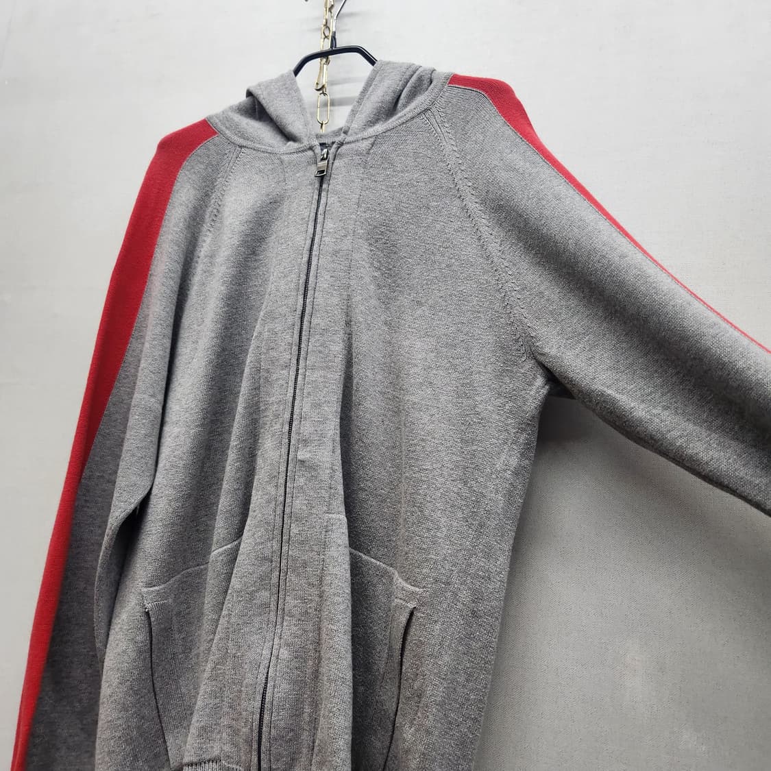 아르마니 익스체인지 코튼 니트 사이드라인 후드집업L(L~XL) 상품이미지3