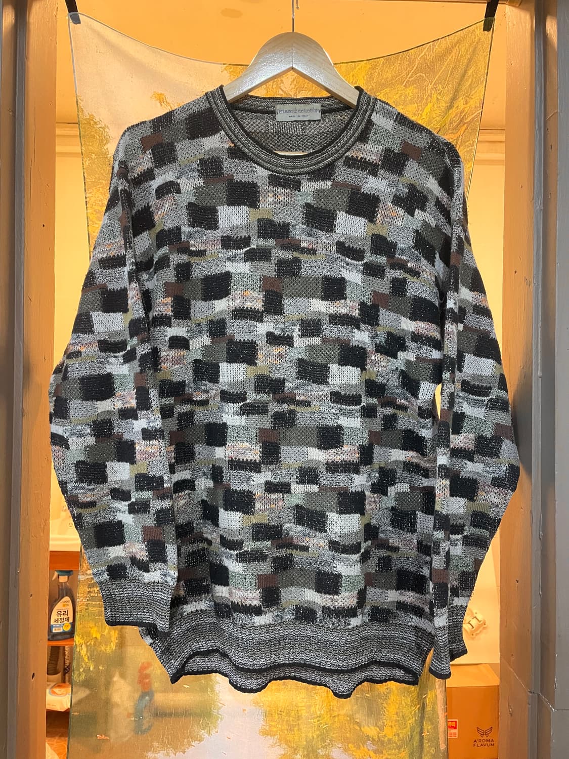 VTG 브릭패치 니트 상품이미지2