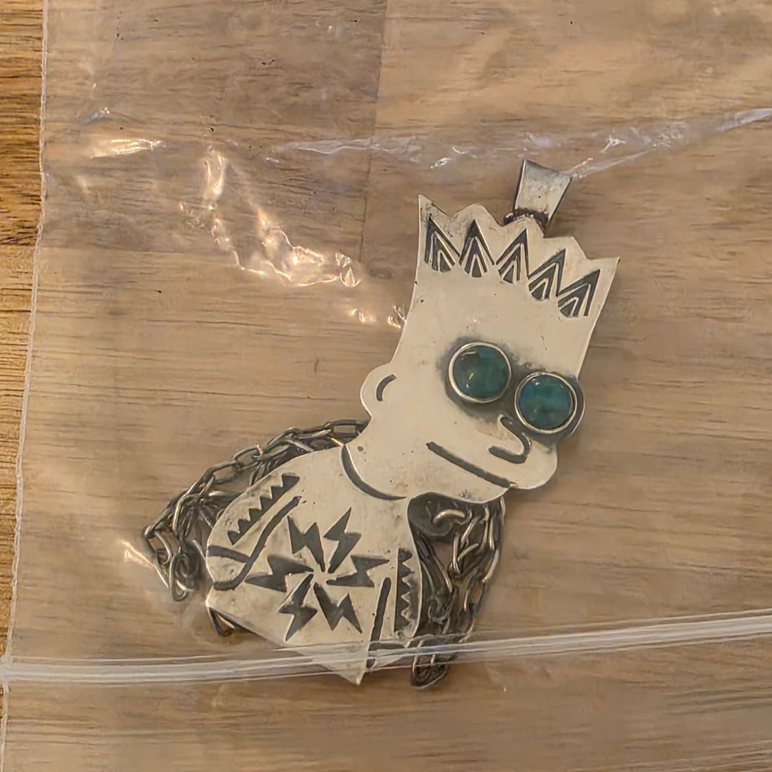 문카 Monqa 뉴티브 바트심슨 실버 목걸이 새상품 상품이미지4