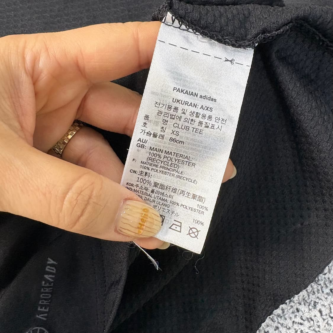 XS 아디다스 여성 기능성 반팔 티셔츠 0413J 상품이미지5