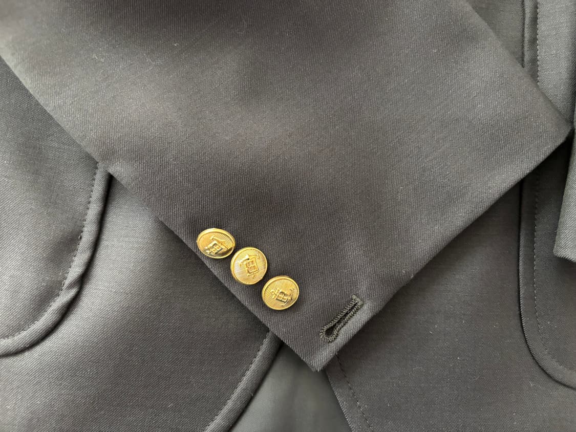 반츠 모 금장 3B 싱글블레이저 S 네이비 상품이미지5