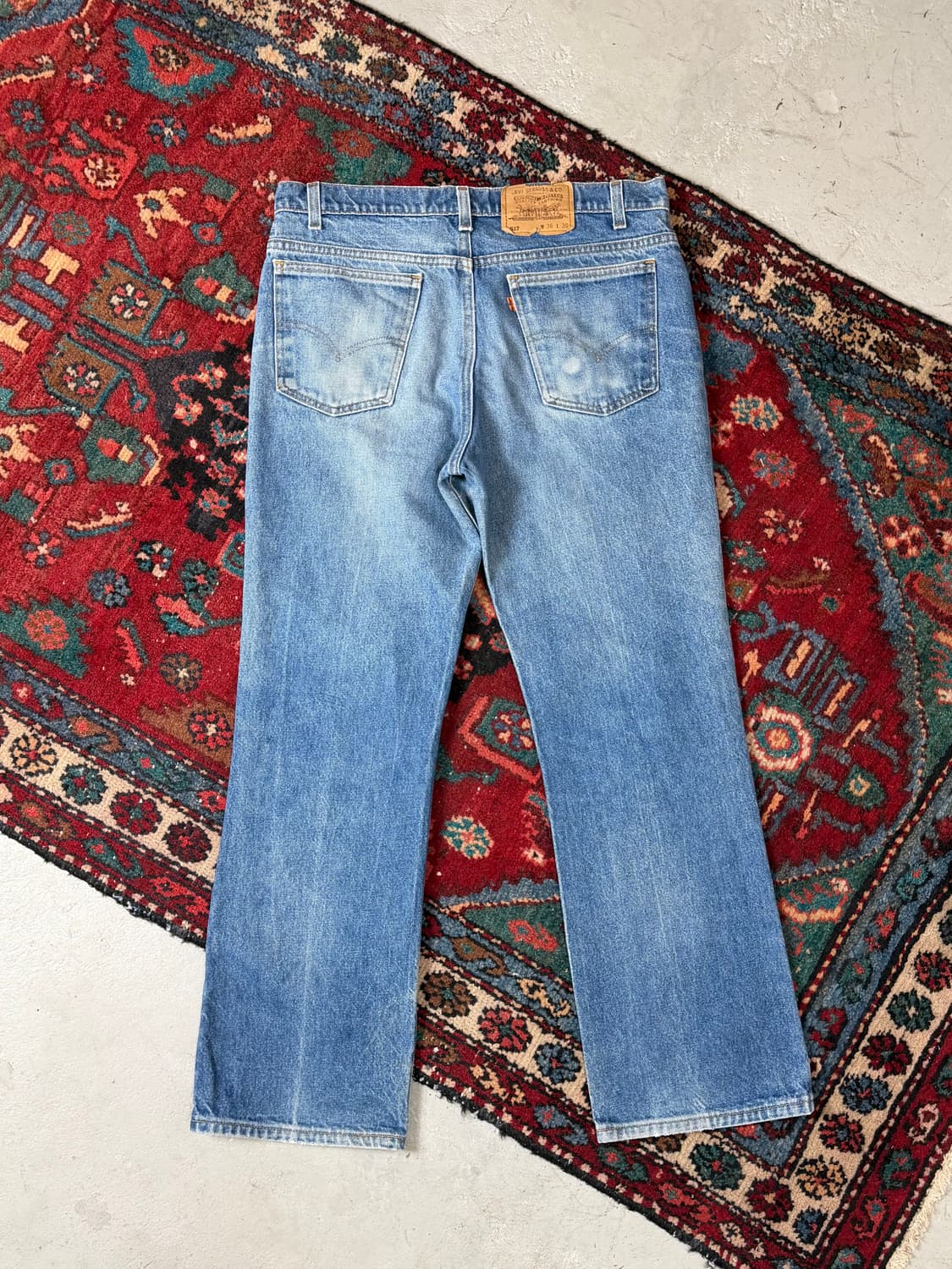 90's USA Made 빈티지 리바이스 517 오렌지탭 부츠컷 상품이미지4