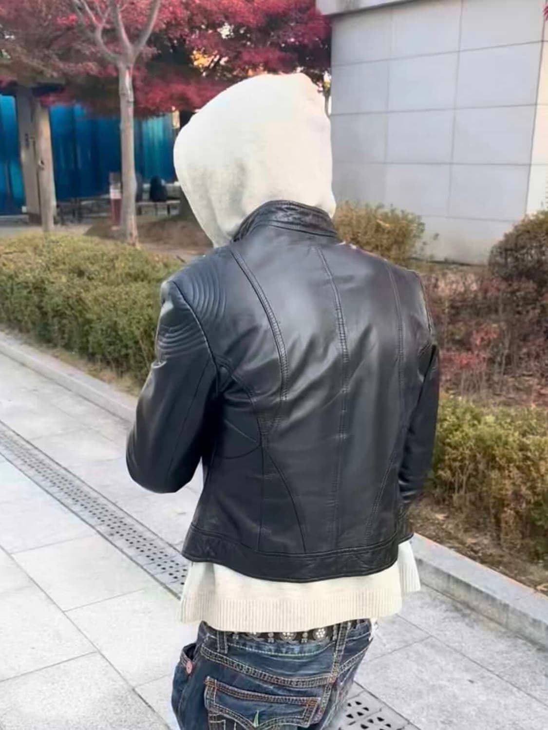 아르마니 익스체인지 울 블렌드 니트 후디 집업 상품이미지2