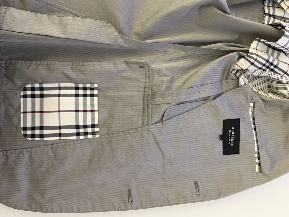 버버리 블랙라벨 하운드투스 2버튼 자켓L 상품이미지5