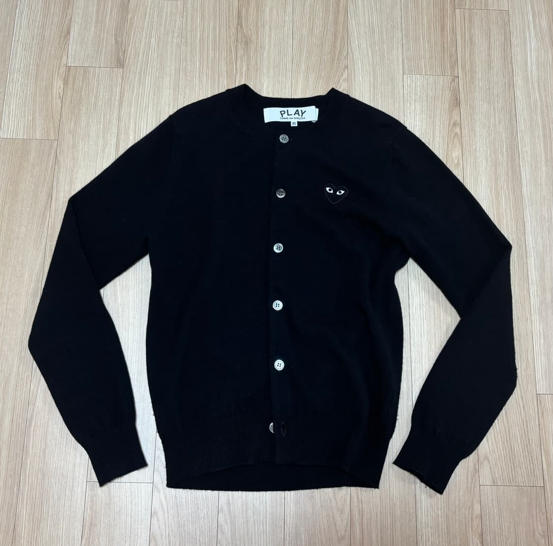 꼼데가르송 블랙 가디건 XS 상품이미지1